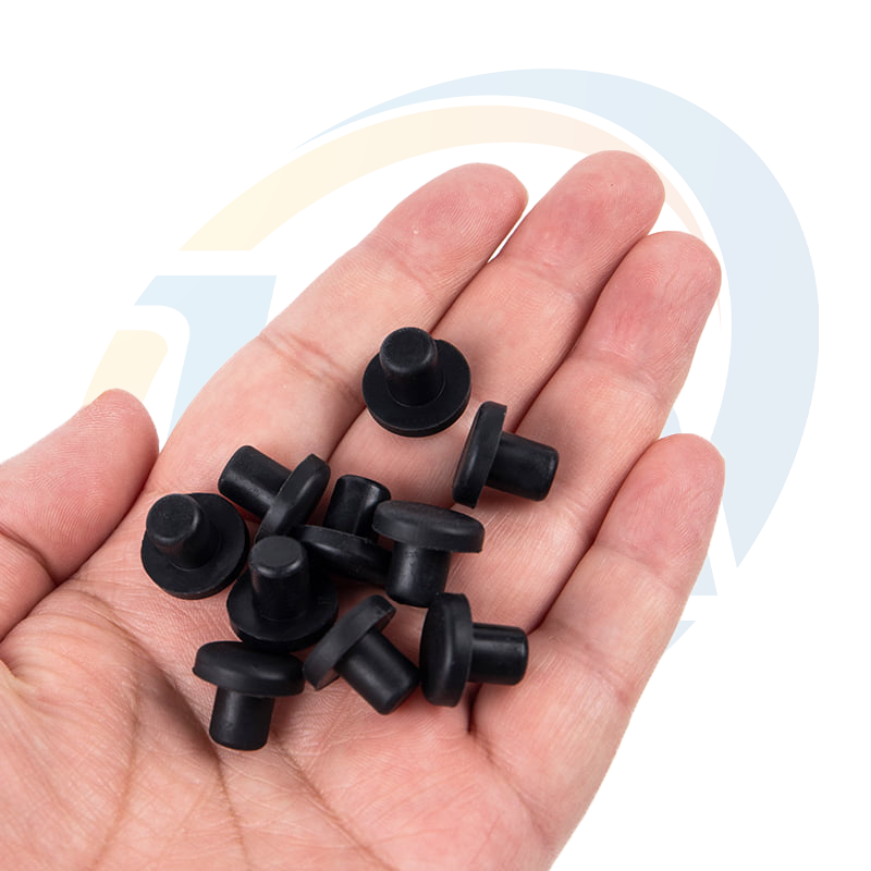 LongCheng Custom 10mm Mushroom Auto Stopper Custom Rubber Products with Excellent Hole Plugs for Automotive Use