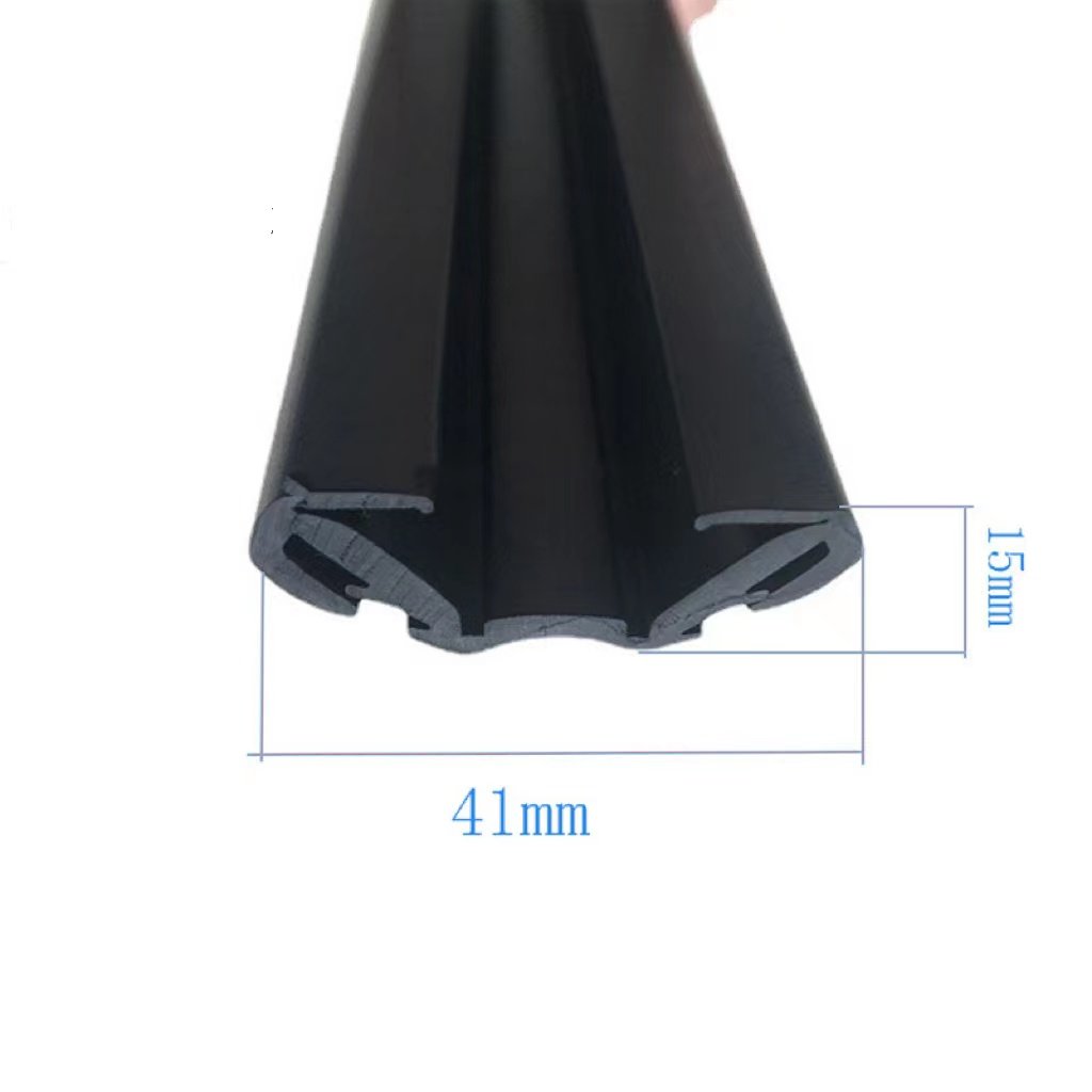 Epdm flocking rubber seal automotive lift glass chute seal various specifications Glass sliding door chute seal strip