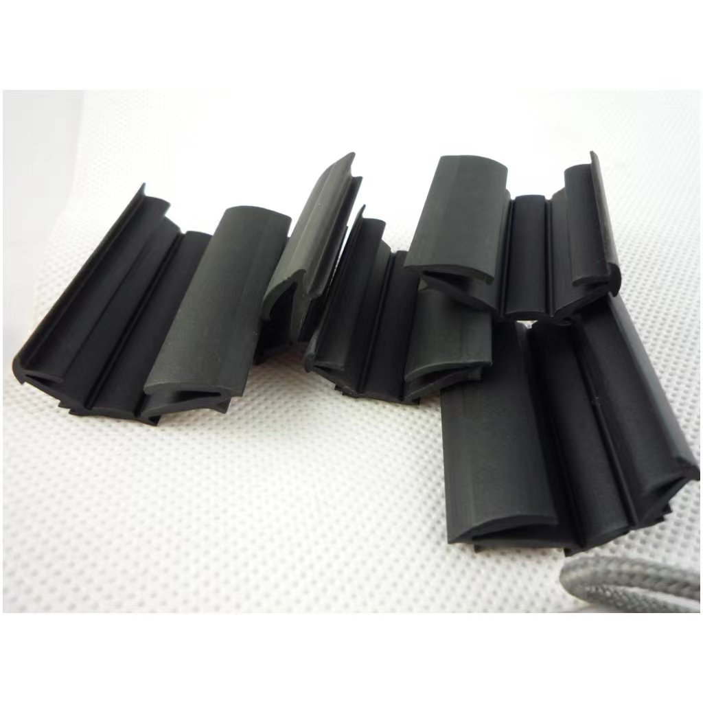 Epdm flocking rubber seal automotive lift glass chute seal various specifications Glass sliding door chute seal strip