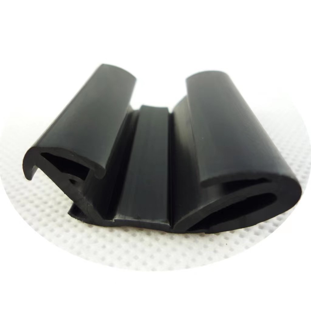 Epdm flocking rubber seal automotive lift glass chute seal various specifications Glass sliding door chute seal strip