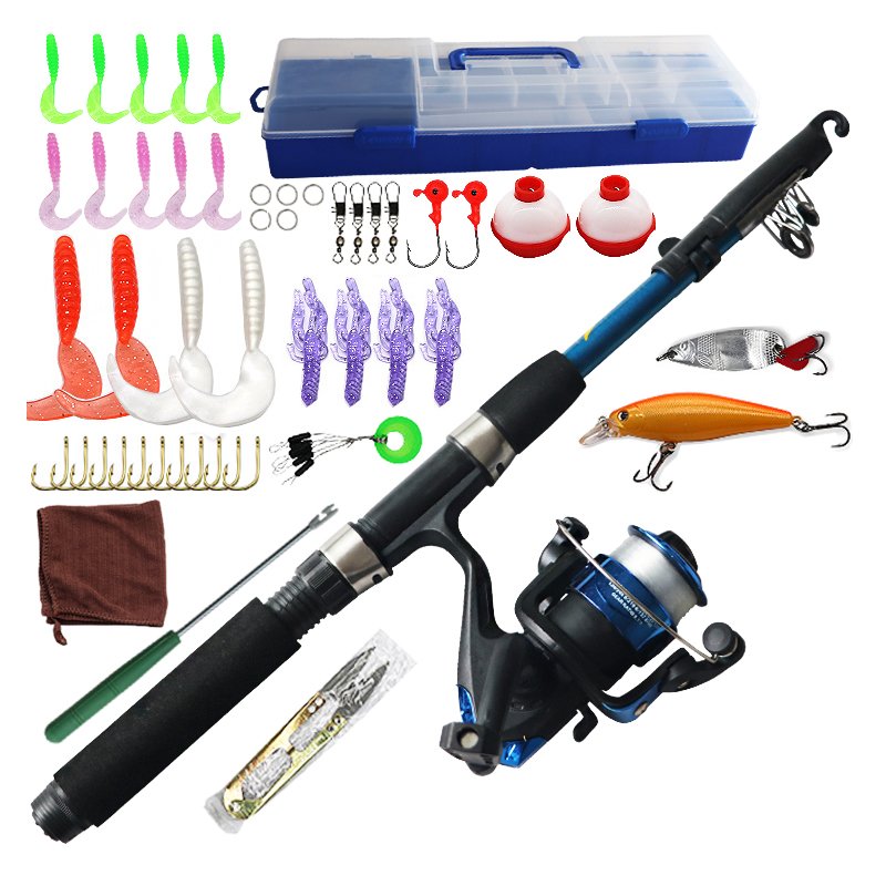 Hot sale Mini Portable Telescopic Lure Fishing Rod fishing combo set fishing set combo