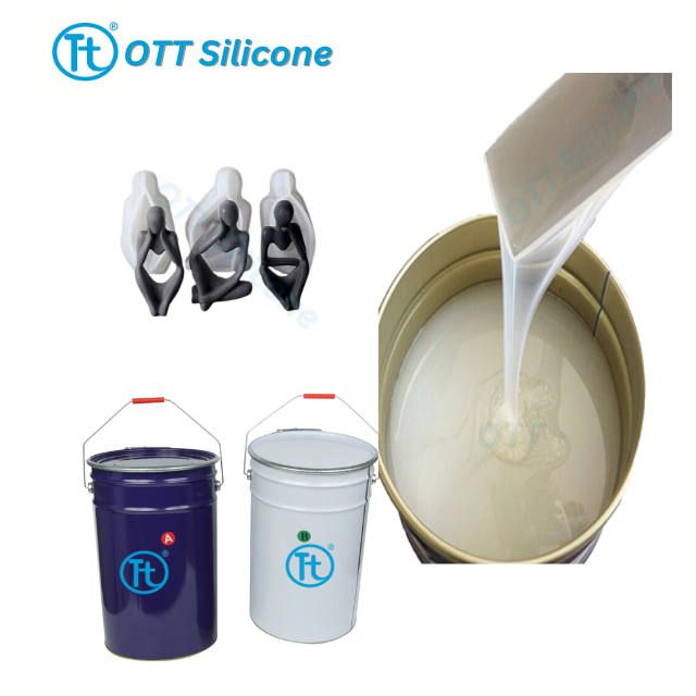 RTV-2 Clear translucent Platinum Silicone for Resin Vacuum Casting mold making liquid silicone rubber