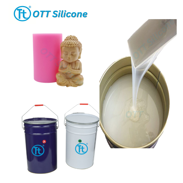 RTV-2 Clear translucent Platinum Silicone for Resin Vacuum Casting mold making liquid silicone rubber
