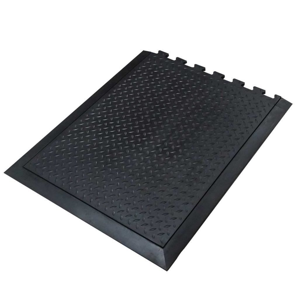 Heavy Duty Anti Fatigue Floor Mats Rubber Industrial Antistatic Interlock Non-Slip Conductive Rubber Mat