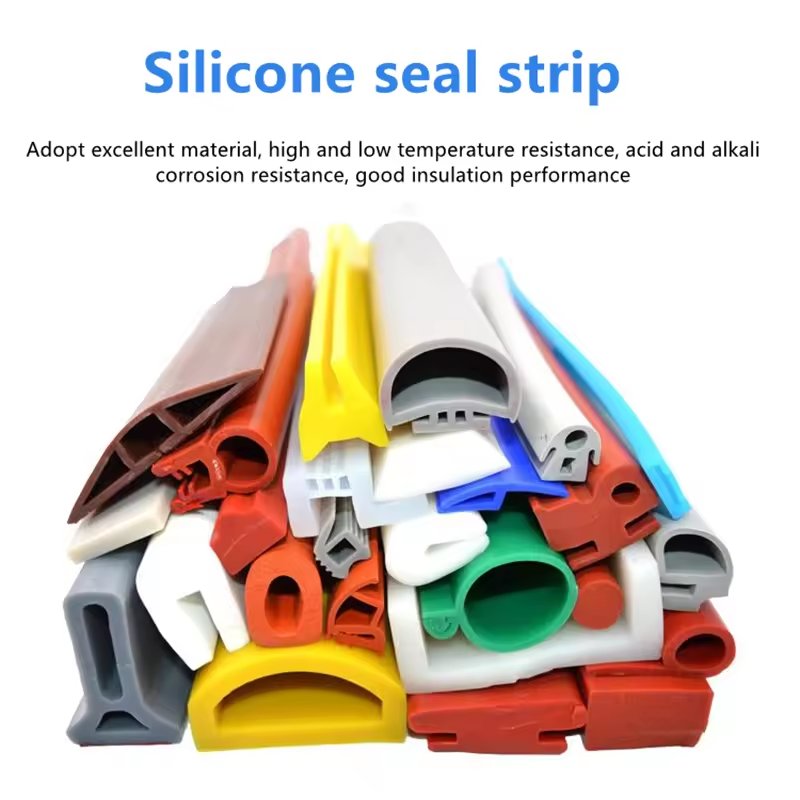 Anti Slip Wear Resistant Heat Resistant PVC EPDM Silicone Rubber Extruded Profile rubber sealing strip