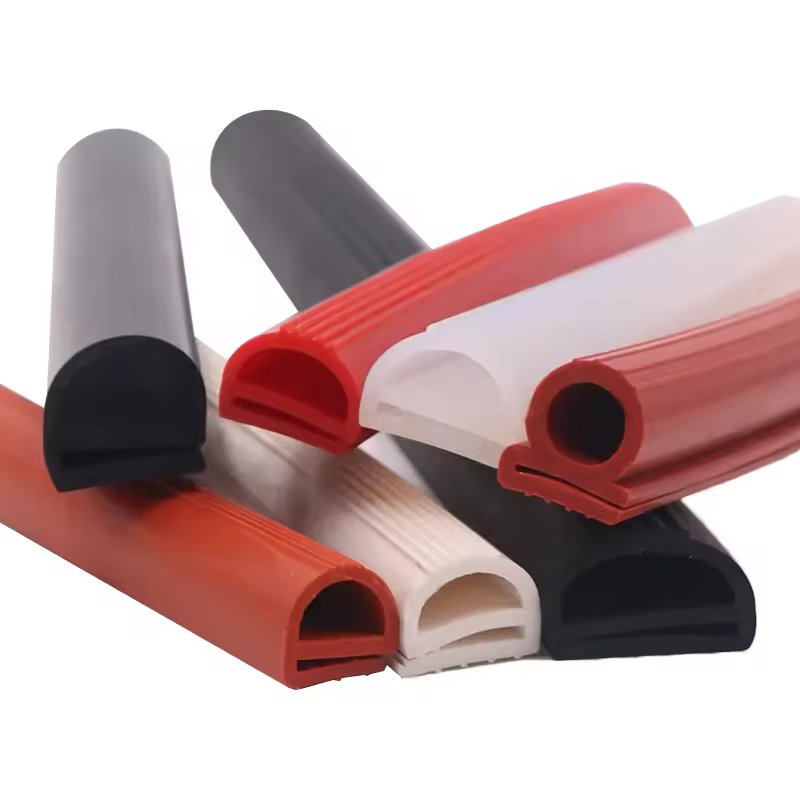 Anti Slip Wear Resistant Heat Resistant PVC EPDM Silicone Rubber Extruded Profile rubber sealing strip