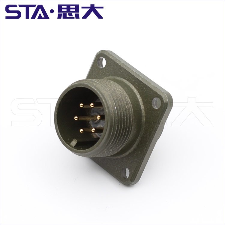 MIL-C-5015 Series Threaded Circular Connector MS3106A14S-6S Box Mounting Connector MS3102A-14S-6P