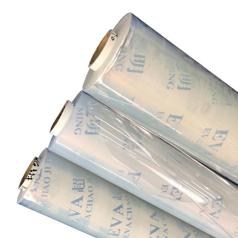 High Quality 0.05MM Flexible EVA Film Transparent Clear High Glossy Solid Color Roll Sheet Waterproof Sheeting