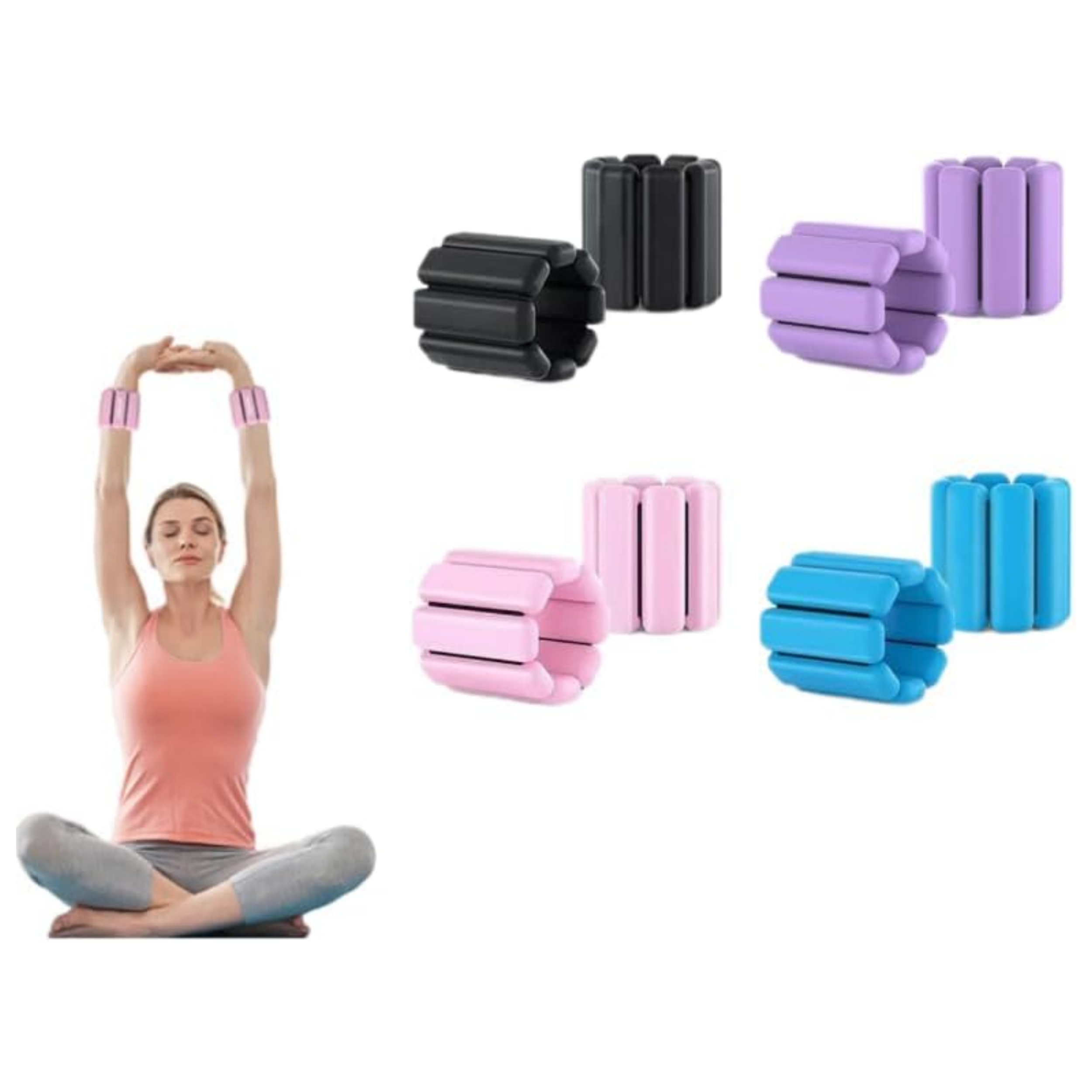 Silicone weight bearing bracelet fitness exercise swimming weight bracelet Yoga running bracelet anklet