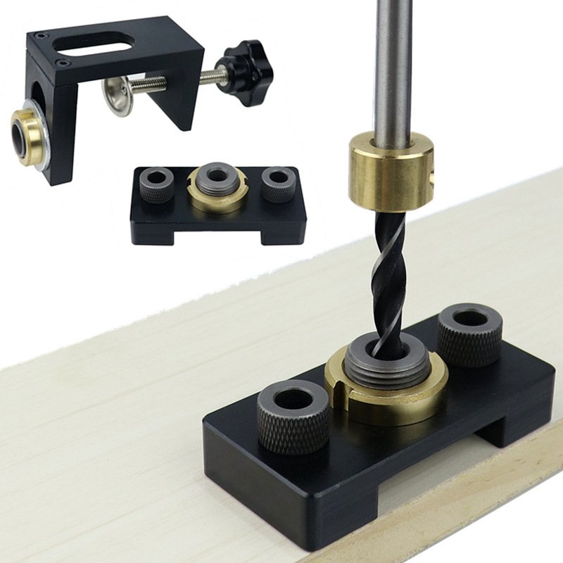 3-in-1 straight hole punch locator woodworking log tenon woodworking tools drill locator drill locator