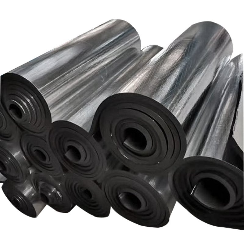 Thermal insulation materials 10mm thick nbr and pvc rubber foam sheet insulation board with aluminum foil
