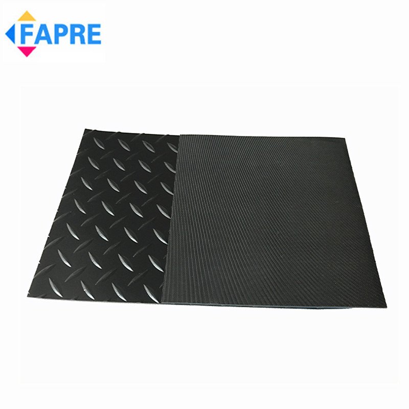 Factory Wholesale Price Diamond Pattern Rubber Sheet Rolls Indoor Workshop Rubber Flooring Mat Garage Floor Tiles