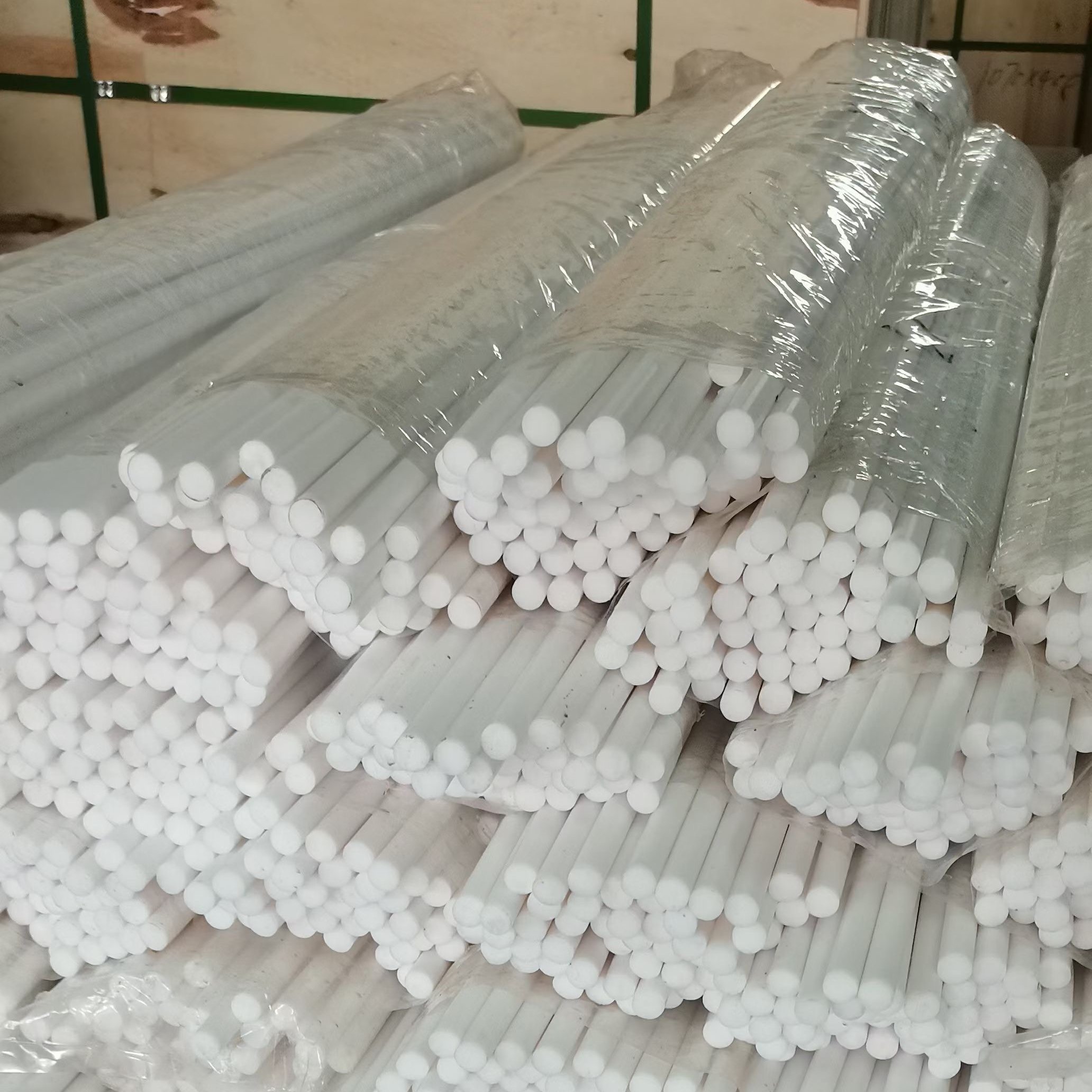 Factory Custom Plastic Stick Chemical Resistant Fluoroplastic White PTFE Rod