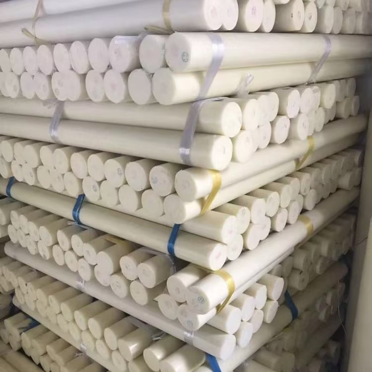 Factory Custom Plastic Stick Chemical Resistant Fluoroplastic White PTFE Rod