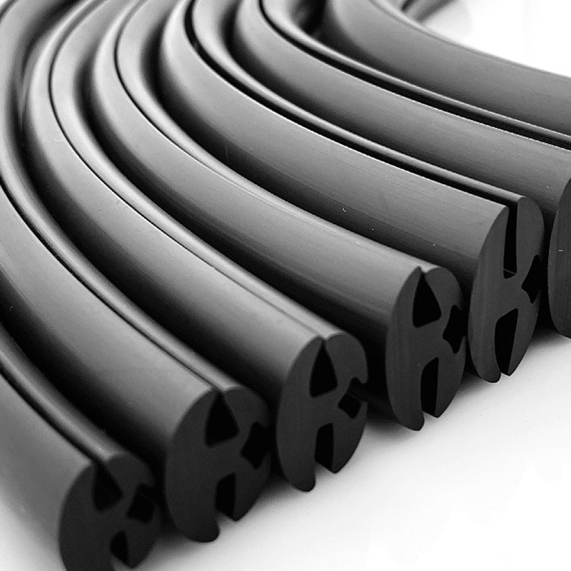 Automotive windscreen EPDM rubber extrusion car door glass outer rubber sealing strip