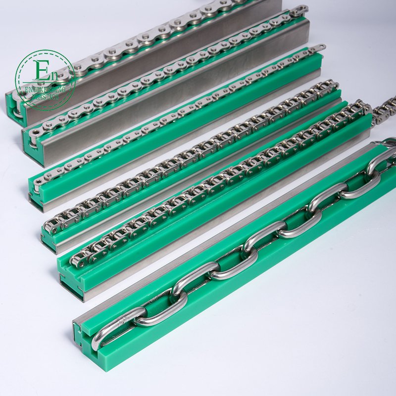 Custom Cnc Precise Plastic Nylon Uhmwpe Block Guides Chain Slider Rail Sliding Rails Bearing Linear Guide Slide Plastic Strips