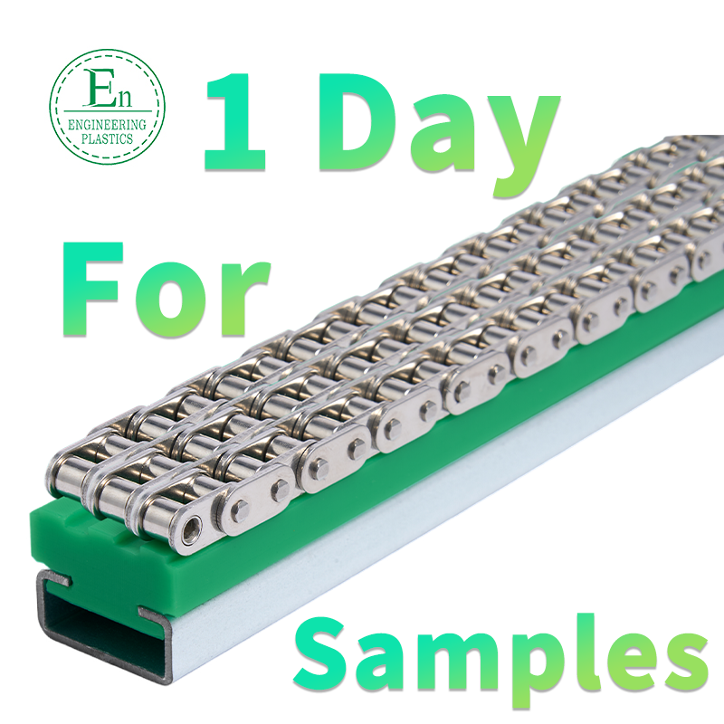 Custom Cnc Precise Plastic Nylon Uhmwpe Block Guides Chain Slider Rail Sliding Rails Bearing Linear Guide Slide Plastic Strips