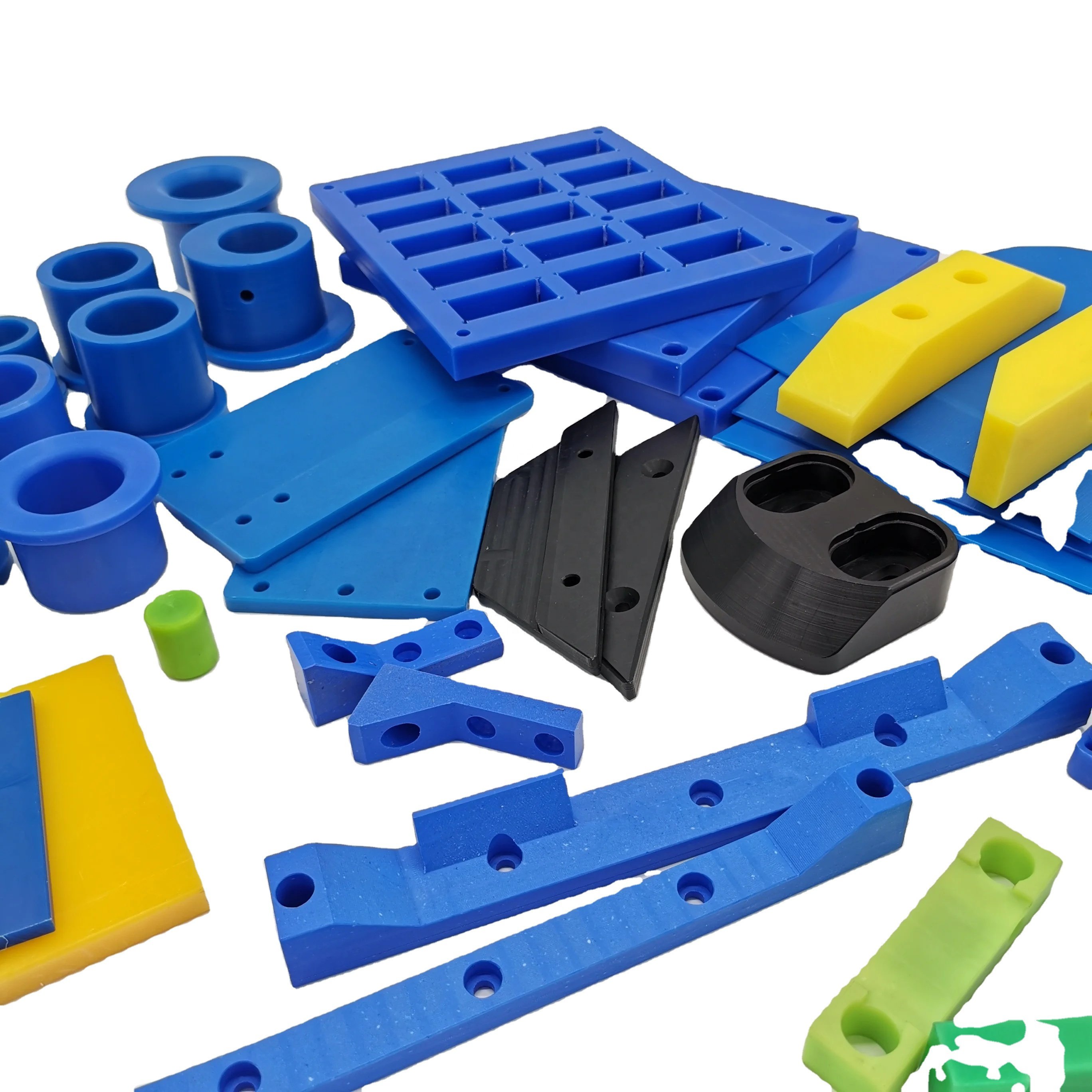 Customized plastic stopper Mechanical internal parts limit stopper Slider rail UHMWPE rod/liner/plate spacer square stopper