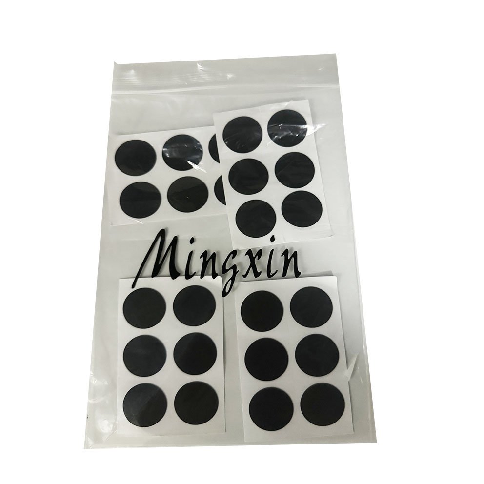 Mingxin Silicone Black Rubber pads low price for silicone pad rubber products with Self-adhesive non-slip pads for funiture
