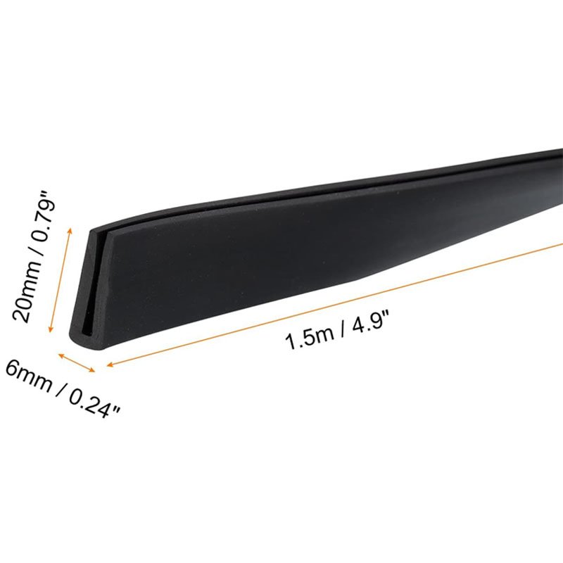 Self adhesive u shape anti-collision durable rubber seal glass door car door edge protection