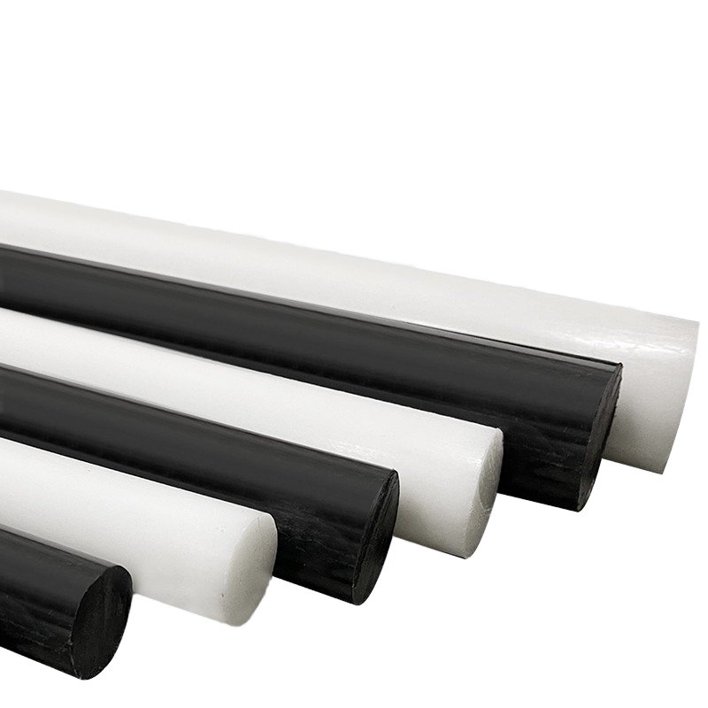 White and Black Antistatic POM Engineering Plastic round Rods Red Polyacetal Colored Rods Processed with Moulding Service