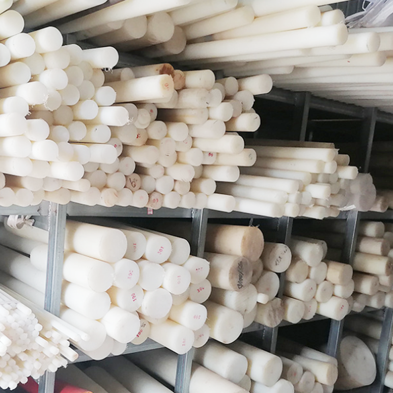 casting extrude PA6 PA66 MC pom pe pvc nylon round bar low friction engineering plastic rods