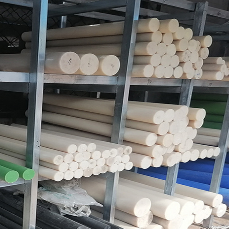 casting extrude PA6 PA66 MC pom pe pvc nylon round bar low friction engineering plastic rods