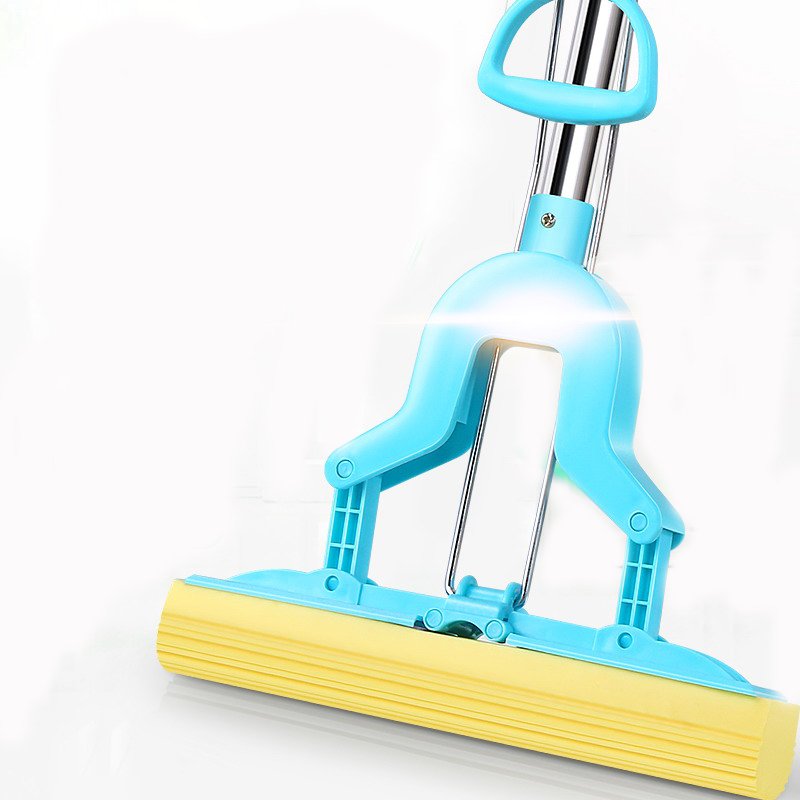 Handle Double Rollers Handlemoppe Pva Magic Sponge Mop Eco-friendly Telescopic Stamopess Stainless Steel Rectangle 2024