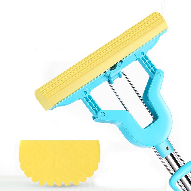 Handle Double Rollers Handlemoppe Pva Magic Sponge Mop Eco-friendly Telescopic Stamopess Stainless Steel Rectangle 2024