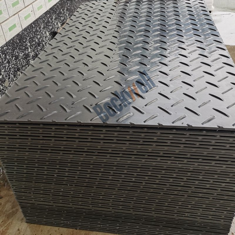 4x8ft HDPE Ground Protection Mat for Heavy Duty Vehicles Construction Landscape Tree Care Logging Sites