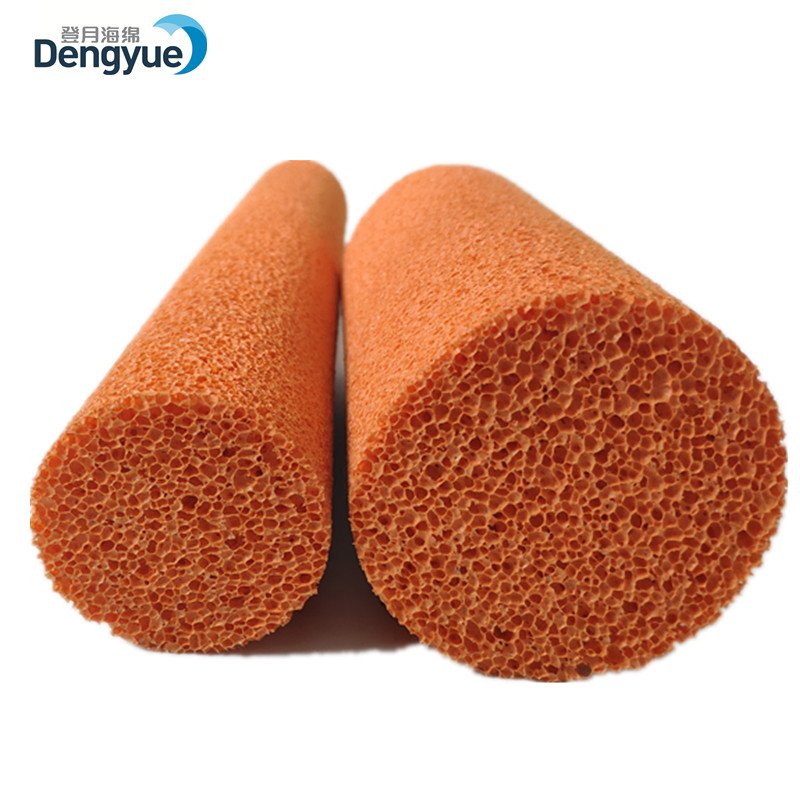 Highly flexible Open Cell Orange Natural Rubber Sponge