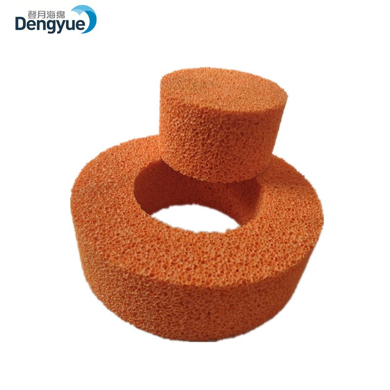 Highly flexible Open Cell Orange Natural Rubber Sponge