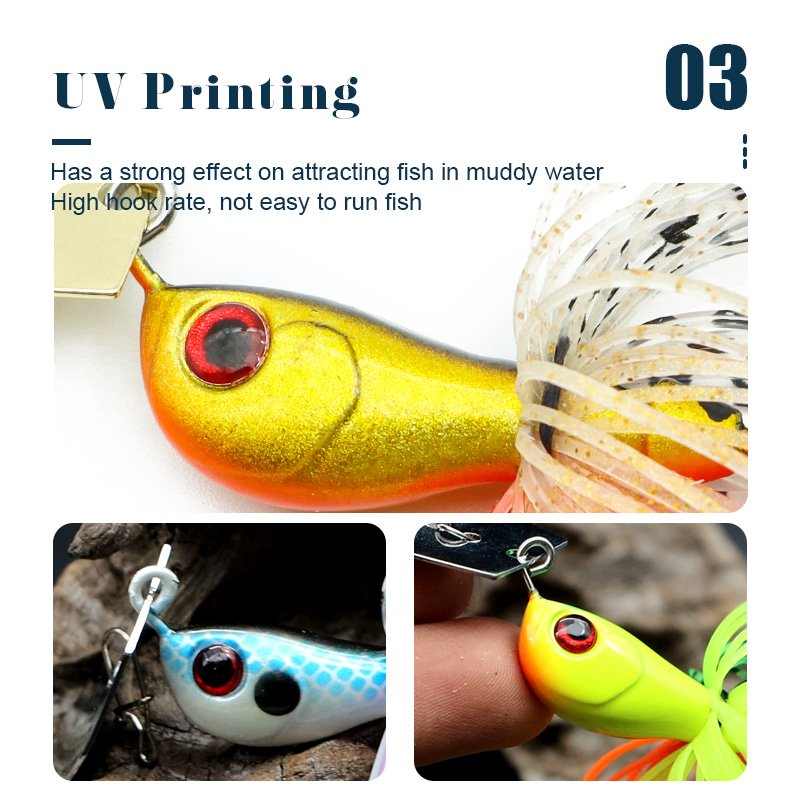 Bass Silicone spinner bait Skirt Lure chatterbait blade Rubber Skirt Spinnerbait