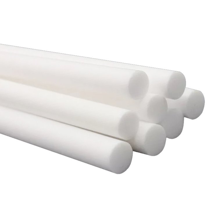 300mm Dia 100% Virgin Best White PTFE Extruded Bar Moulded Rod And Solid Plastic Rod Manufacture