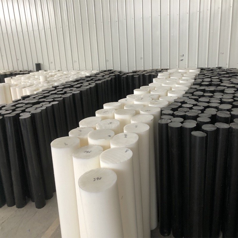 Custom Nylon Sheet Bars UHMW-PE solid plastic bar extruding uhmwpe PA66 plastic rod