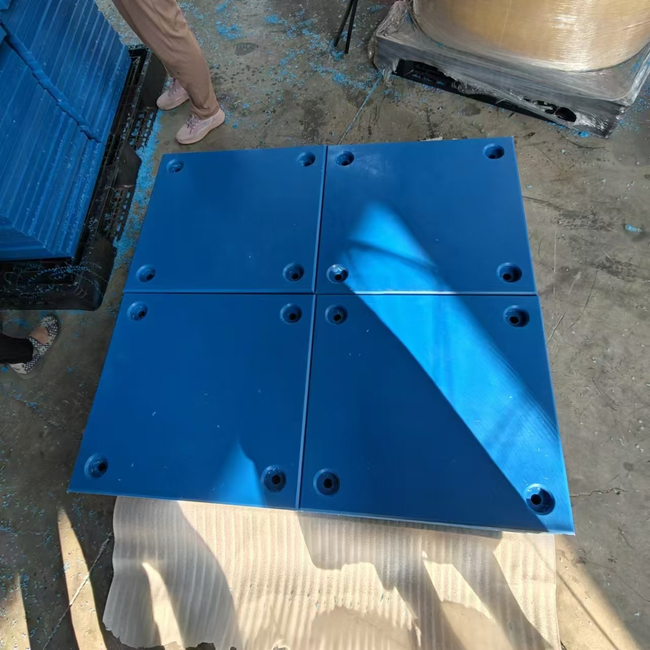 Black Durable Dock Angle Plate Rubber Cushion UHMWPE Marine Fenders Fender Decal Plate