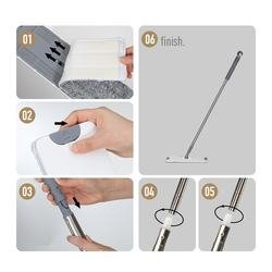 Masthome 2022 New Arrival Flat Floor Microfiber Mop Pad Cleanroom Scratch Cleaning Floor Mop With Bucket