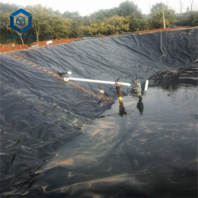 HDPE Geomembrane Impermeable Pond Liner Waterproof PE Black Plastic Pond Liner Sheet Geomembrane Roll