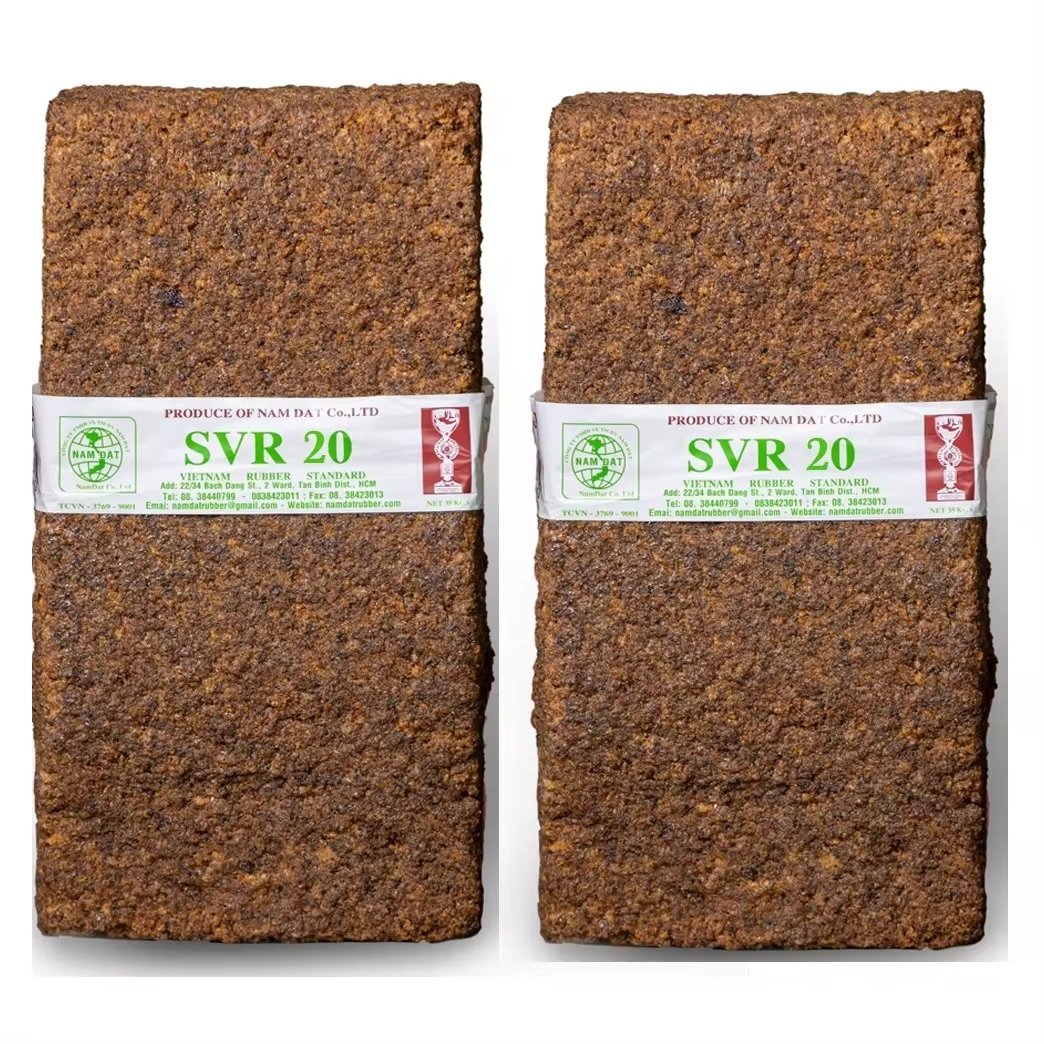 High Quality SVR20 Natural Rubber Ribbed Smoked Sheets from Vietnam Factory Best Price
