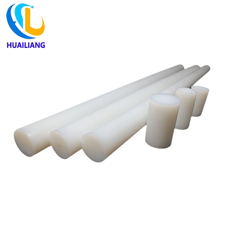 Self-lubrication and oil resistance customized plastic mc nylon pp pa hdpe ptfe rod