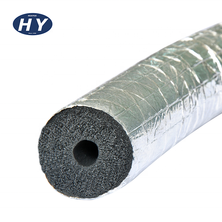Premium Grade aluminum foil faced backed rubber foam insulation roll sheet pipe tube
