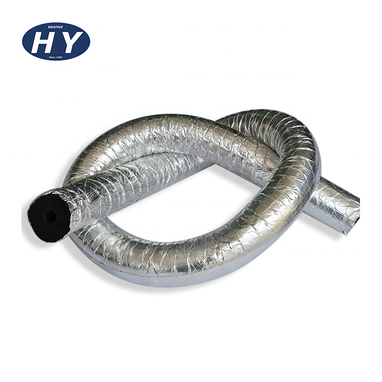 Premium Grade aluminum foil faced backed rubber foam insulation roll sheet pipe tube