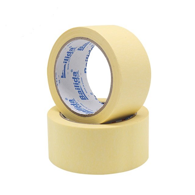 Bailida Heat resistant cheap crepe paper paintable automotive masking tape jumbo roll