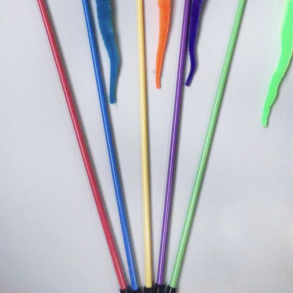 New Cat Toy Rod Fishing Rod Caterpillar Toy Blue Optional Teazing Cat Bar C Six Color Customer Sustainable 15 Years Specialized