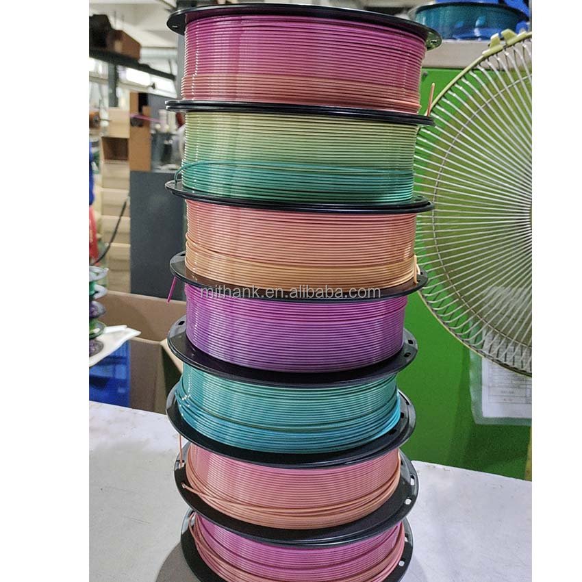 Manufacturer 3D Printer Plastic Rods PLA Silk Double Color 1kg Spool PLA Silk Double Color Filament for Most 3D Printer