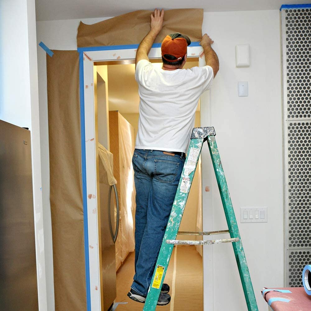 Car Auto Spraying Painting Brown Masking Film Pre Kraft Paper for Automotive