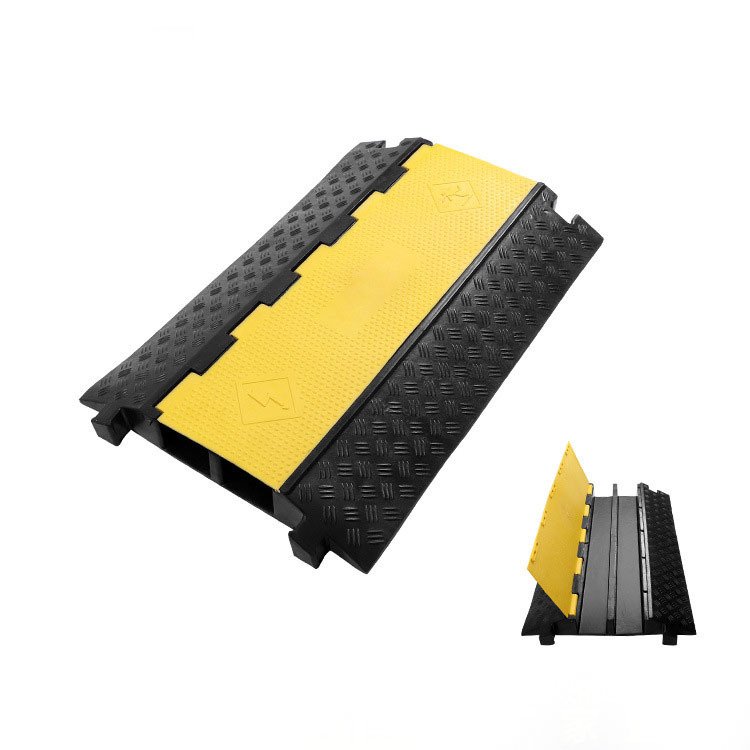 Jiadong Better Choice 3 Channels 3-Way Rubber Cable Protector Cable Ramp New Factory Product for Automotive Use