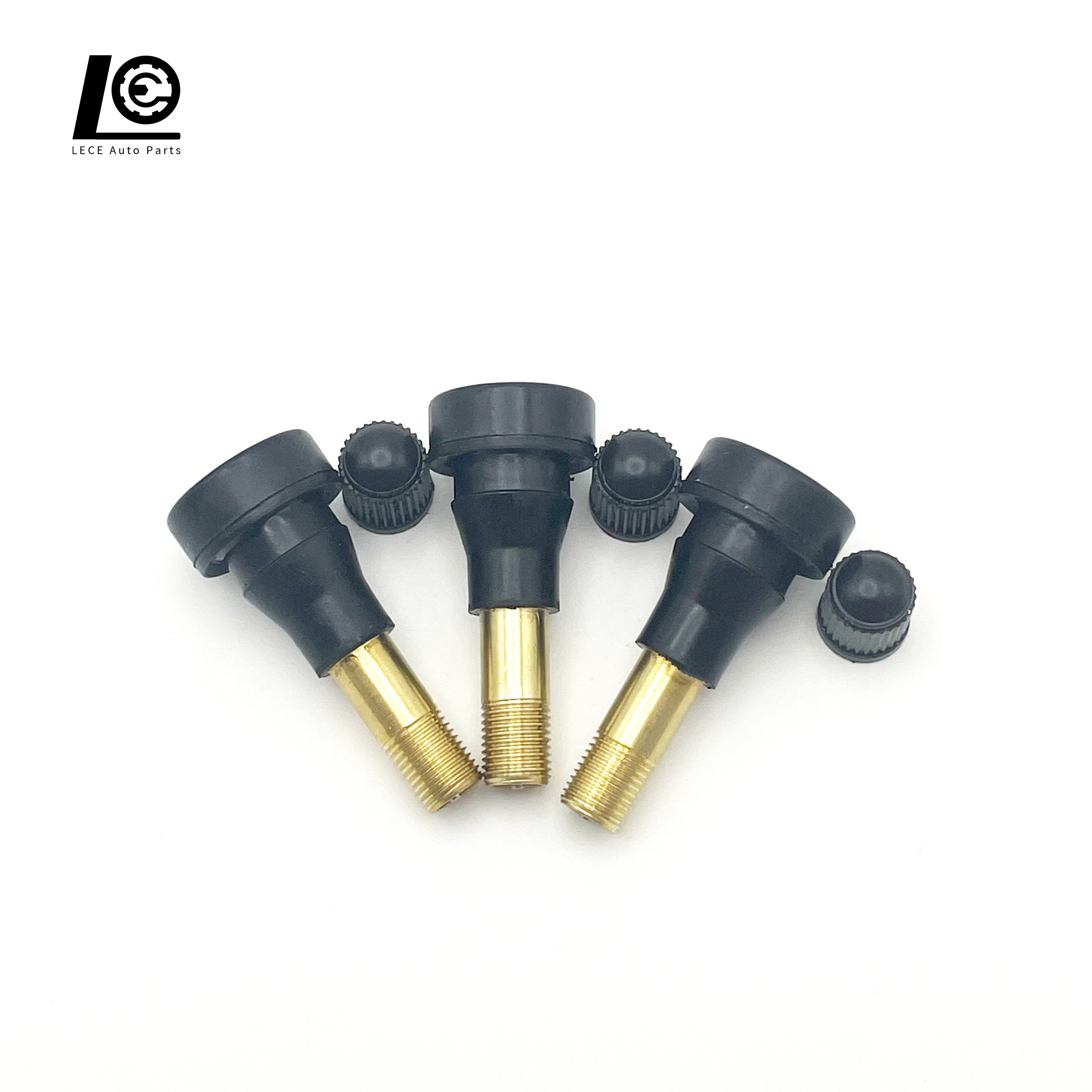 Tire Valve Wholesale High Quality TR600 Tubeless Snap-in Brass Stem Rubber Tire Valve for Passenger Light Truck