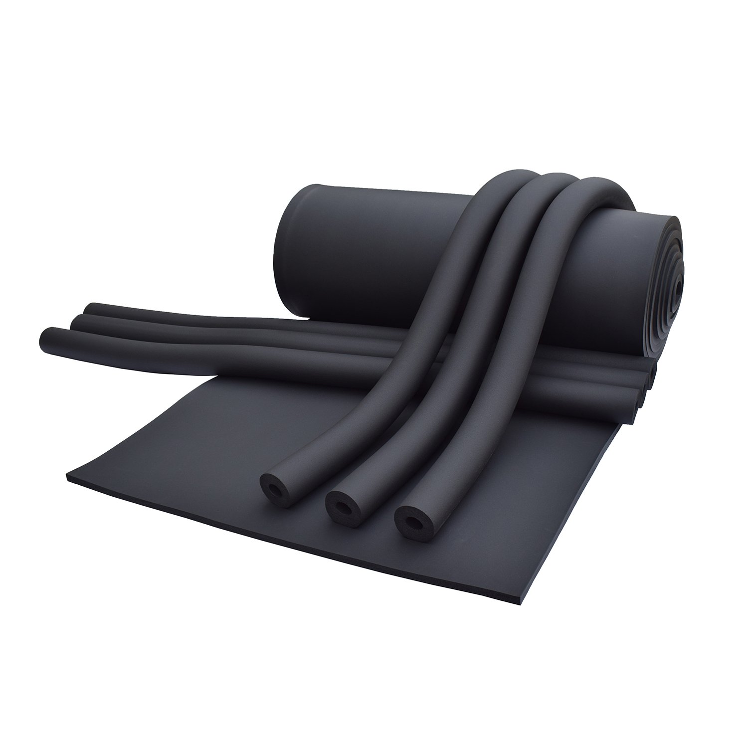 Bellsafe High Density Heat Resistant Flexible Thermal Insulation Sheets Rubber Foam Insulation Roll for HVAC