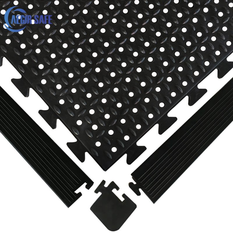 AEGIRSAFE ANTI-FATIGUE RUBBER FLOOR TILES